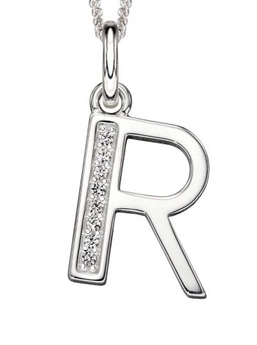 Gecko - Beginnings, Sterling Silver Letter R Pendant P4740C P4740C P4740C