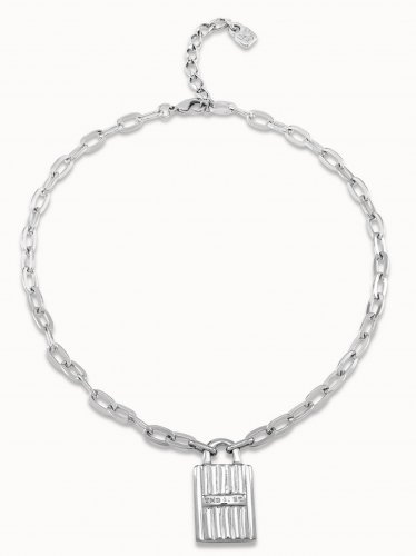 Uno de 50 - Magic Key, Silver Plated Necklace COL1795MTL0000U