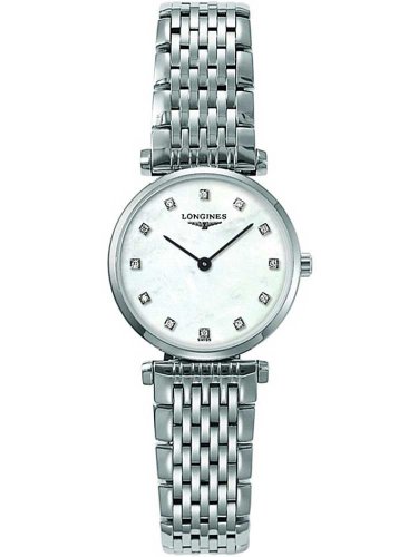 Longines - Grand Classique, Dia 0.048 MOP Set, Stainless Steel - Crystal Glass - Quartz Watch, Size 24mm L42094876 L42094876