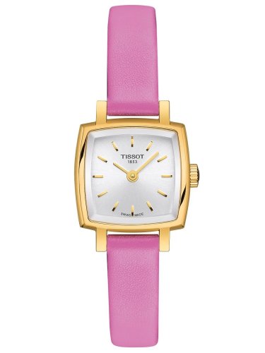 Tissot - LOVELY SQUARE SUMMER KIT, Yellow Gold Plated - Stainless Steel - Quartz Watch, Size 20mm T0581093603103