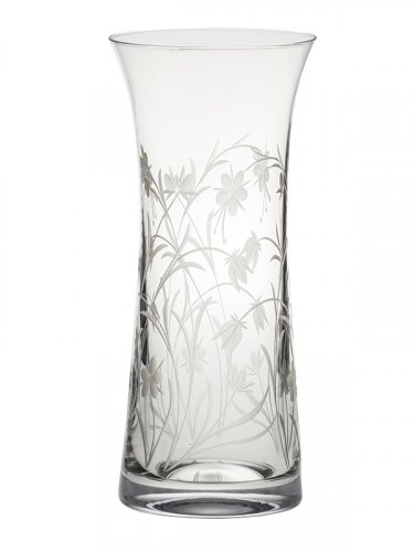Royal Scot Crystal - Dragonfly, Glass/Crystal - Lily Vase, Size 23cm MEADLILY