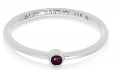 Daisy - Amethyst Set, Sterling Silver - Ring, Size S HR1002-SLV-S