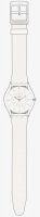 Swatch - White Classiness, Plastic/Silicone - Quartz Watch, Size 34mm SS08K102-S14