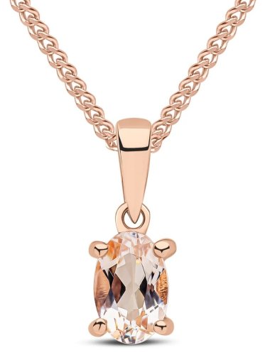 Guest and Philips - Morganite Set, Rose Gold - 9ct Pendant 62-74-017