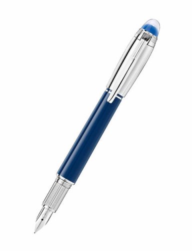 Mont Blanc - Starwalker, Resin Blue Planet Doue Fountain Pen 125259