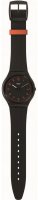Swatch - Brushed Red, Plastic/Silicone - Quartz Watch, Size 42mm SS07B106