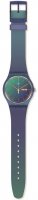 Swatch - Fade to Teal, Plastic/Silicone - Quartz Watch, Size 41mm SO29N708