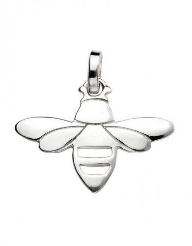 Gecko - Beginnings, Silver Bee Pendant and Chain P4488