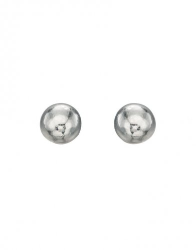 Gecko - Beginnings, Silver Ball Stud Earrings