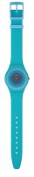 Swatch - Radiantly Teal, Plastic/Silicone - Quartz Watch, Size 34mm SS08N114