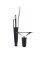 Georg Jensen - Wine and Bar, Stainless Steel - Plastic/Silicone - Wine Stopper & Pourer, Size H: 135 mm Ø: 30 mm. WINE Stopper: H: 61 mm W: 72 mm D 47 mm 3581656