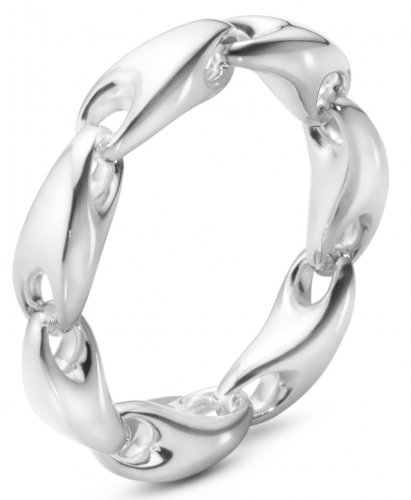 Georg Jensen - Reflect, Sterling Silver - S Chain Ring, Size 60 200010900060