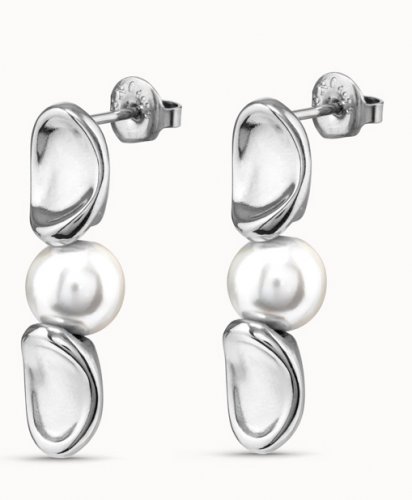 Uno de 50 - Grateful, Faux Pearl Set, Silver Plated - PENDIENTES LEGEND Earrings PEN0890MTL0000U