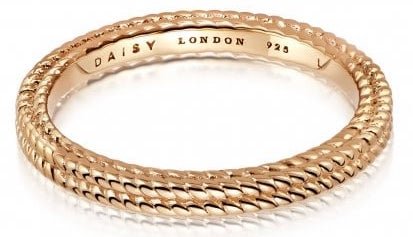 Daisy - Rope, Yellow Gold - Ring, Size L TR02-GP-L