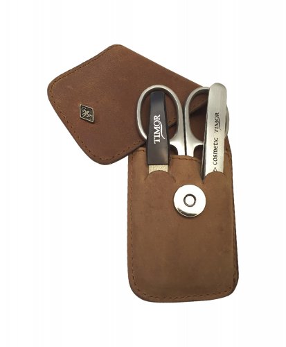 Harrison Brothers - Leather Manicure Set In Case