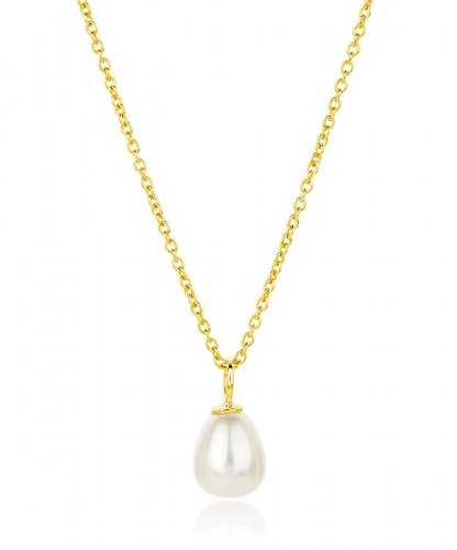 Claudia Bradby - Favourite, Pearl Set, Yellow Gold Plated - Necklace CBNL0335