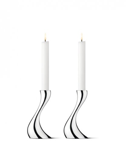 Georg Jensen - Cobra, Stainless Steel - Candleholder, Size S 3586694
