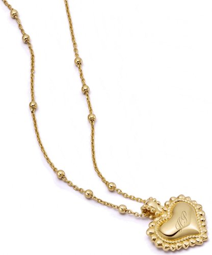 Daisy - Yellow Gold Plated HEART NECKLACE HTN02-GP