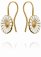Georg Jensen - Daisy, Yellow Gold Plated Drop Earrings
