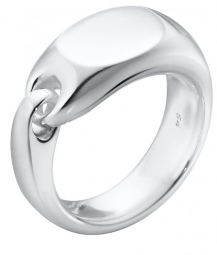Georg Jensen - Reflect, Sterling Silver - Signet Ring, Size 58 200012970058