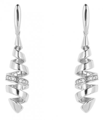 Gecko - Dia  Set, White Gold - 9ct Drop Earrings GE2425