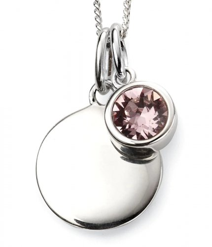 Gecko - OCTOBER, Cubic Zirconia Set, Sterling Silver - NECKLACE P4599