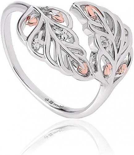 Clogau - Royal Heritage, Silver and Rose Gold Ring, Size N