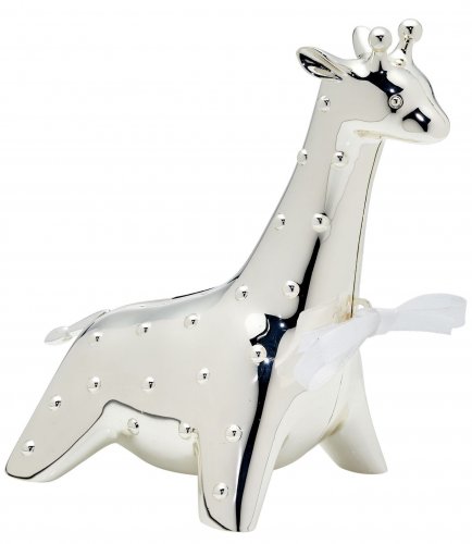 Gecko - Silver Plated GIRAFFE MONEY BOX Y422