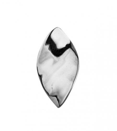 Tianguis Jackson - Twistwed Hammered Petal, Sterling Silver Earrings CE1809