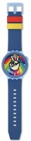 Swatch - Peace Hand Love, Plastic/Silicone - Quartz Watch, Size 47mm SB03N105
