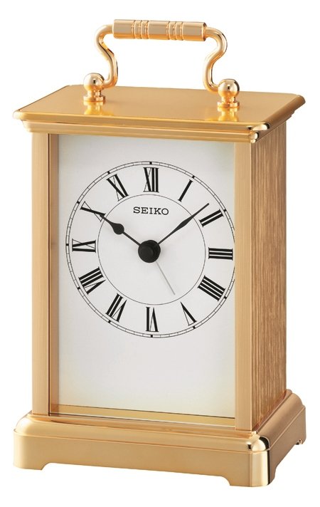 Seiko - Mantle, Brass uartz Clock QHE093G QHE093G QHE093G | Guest and  Philips