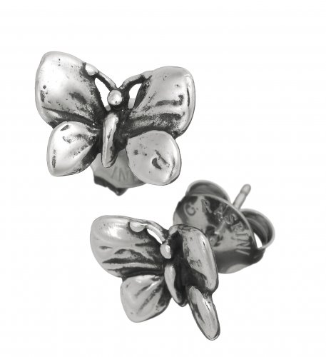 Giovanni Raspini - Mini Butterflies, Sterling Silver Stud Earrings 07995