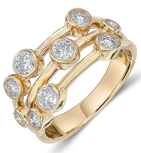 Guest and Philips - Diamond Set, Yellow Gold - 18ct 1.00ct Bubble Ring  01-17-139
