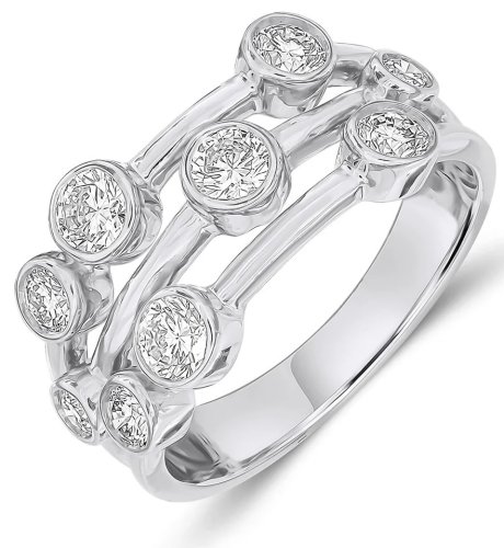 Guest and Philips - Diamond Set, Platinum - 1.00ct Bubble Ring, Size N 01-38-091