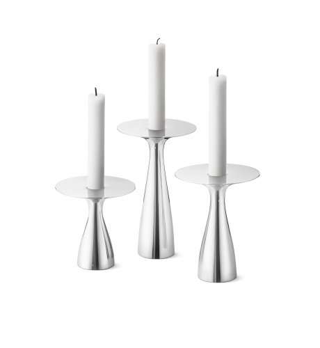 Georg Jensen - Alfredo, Stainless Steel Candle Holder - 3586325