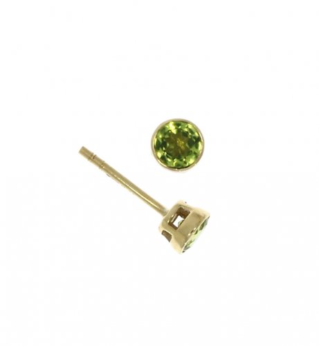 Guest and Philips - Peridot Set, 9ct Yellow Gold Round Earrings - 03-20-300
