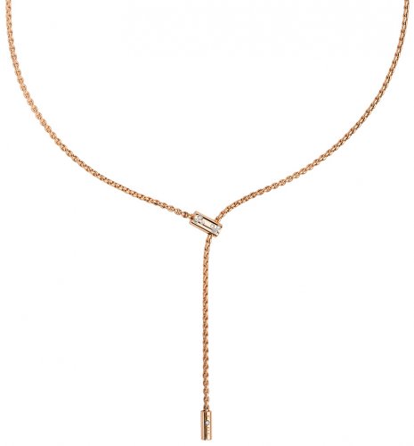 Fope - Aria, D 0.11ct Set, Rose Gold - 18ct Necklace, Size 430cm 890FR-BBR-R