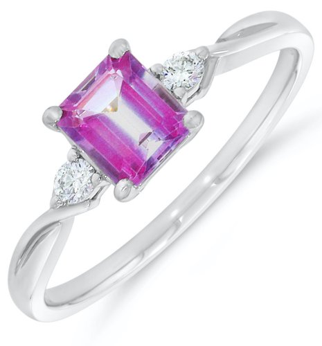 Guest and Philips - Topaz Set, Platinum - D 10pt 2st P Topaz 1st Ring PLRIDG85487