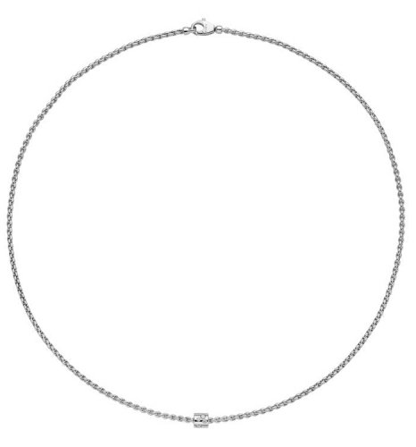 Fope - Aria, D 0.17ct Set, White Gold - 18ct Necklace, Size 500cm 890C-BBR-W