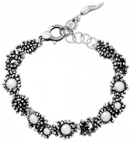 Giovanni Raspini - Anemone, Pearl Set, Sterling Silver - Bracelet 11264