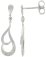 Guest and Philips - 9ct, Diamond Set, White Gold - Drop Stud Earrings 09EADI81869