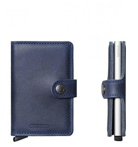 Secrid - Miniwallet, Aluminium Wallet MV-Blue