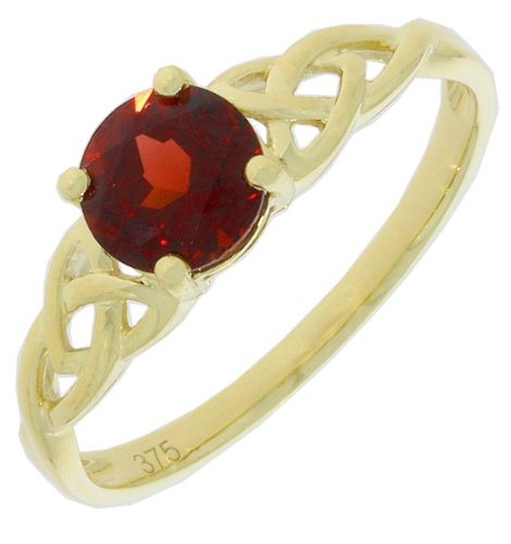 Guest and Philips - Garnet Set, Yellow Gold - 9ct G 1st Celtic Ring 09RIGH87735