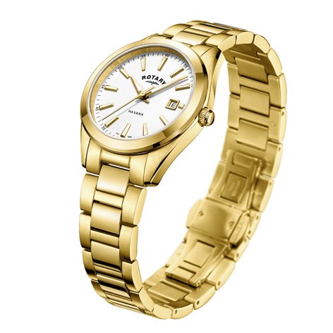 Rotary - Yellow Gold Plated Ladies Bracelet - LB05081-02