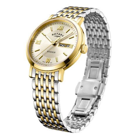 Rotary - Stainless Steel Round Face Bracelet Watch - GB05301-09