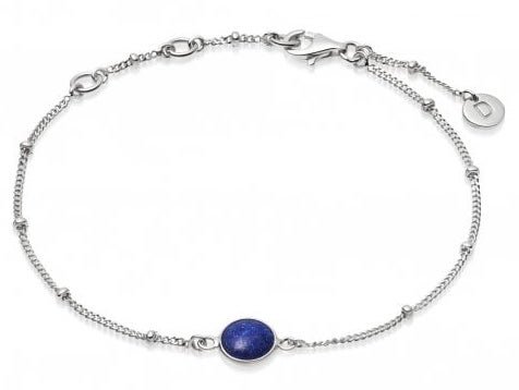 Daisy - Blue Lapis Set, Sterling Silver - Bracelet HBR1004-SLV