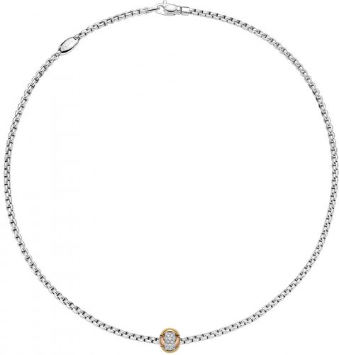 Fope - Eka, D 0.25ct Set, White Gold - 18ct Necklace, Size 450mm 738C-BBR
