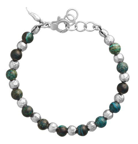 Giovanni Raspini - Spheres, Sterling Silver - Jasper Bracelet, Size 22cm 11859L
