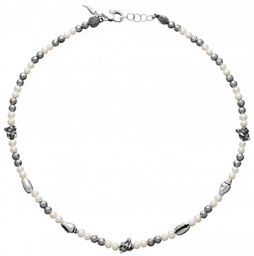 Giovanni Raspini - Sicily, Pearl Set, Sterling Silver - Necklace, Size 43cm 11137