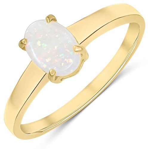 Guest and Philips - Opal Set, Yellow Gold - 9ct Single Stone Ring 32-40-001